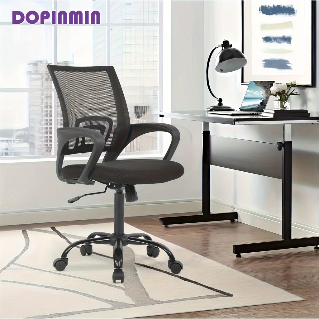 Ergonomic Mesh Office Chair Ergonomic Office Chair, Mesh Computer Chair, Back And Lumbar Support, Comfortable Padded Seat On 5 Wheels, Modern Executive Adjustable Chair
