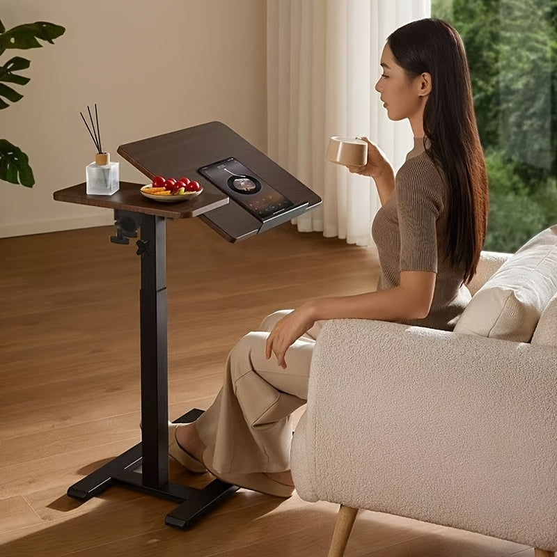A 4-wheeled Portable Laptop Desk, A Multi-functional Tray Stand, A Bedside Desk That Can Be Flipped 90°-10°, A Mobile Laptop Cart with Hidden Wheels, A Rolling Computer Cart, A Height-adjustable Laptop Stand Desk, A Folding Desk, A Study Desk, An