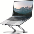 Laptop Stand Adjustable Computer Stand Sturdy Aluminum Alloy Laptop Stand Foldable Laptop Stand Portable Laptop Stand For 11-16 Inch Laptops, Tablets, Etc. (Silver, Black)