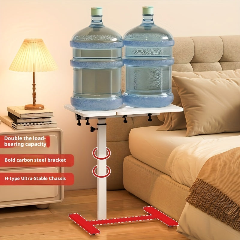 An Ergonomic Laptop Desk - Adjustable Height, Portable, with Hidden Wheels, And a Tiltable Surface for Home And Office Use, a Perfect Companion for Laptop Additions, Easy to Adjust And Reposition