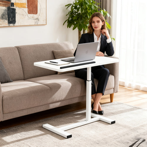 A 4-wheeled Portable Laptop Desk, A Multi-functional Tray Stand, A Bedside Desk That Can Be Flipped 90°-10°, A Mobile Laptop Cart with Hidden Wheels, A Rolling Computer Cart, A Height-adjustable Laptop Stand Desk, A Folding Desk, A Study Desk, An