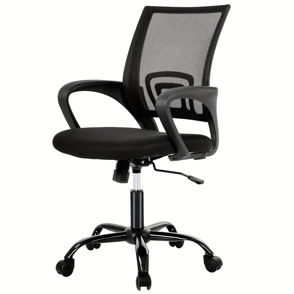 Ergonomic Mesh Office Chair Ergonomic Office Chair, Mesh Computer Chair, Back And Lumbar Support, Comfortable Padded Seat On 5 Wheels, Modern Executive Adjustable Chair