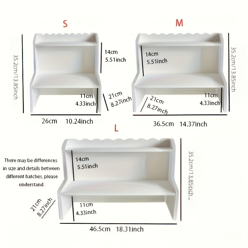 Enhanced Double Layer Storage Rack, Organizer for Office Supplies, Versatile Desktop Organizer - Ideal for Cosmetics, Stationery, And Book Storage - Perfect for Dorms, Bedrooms, Schools, And Office Displays