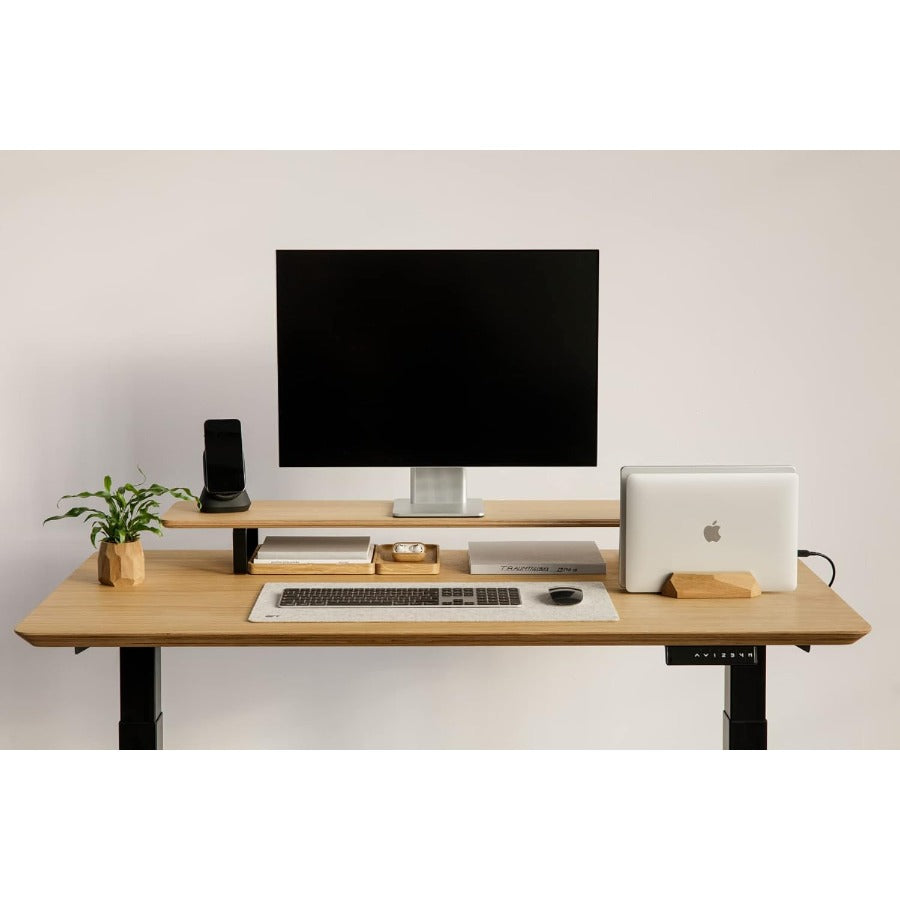 A Computer Elevation Stand, Featuring a Robust Load-Bearing Ability, Constructed from Durable Hardwood And Metal, Designed Ergonomically for Independent Use, Ideal for Laptops, Tvs, And Printers