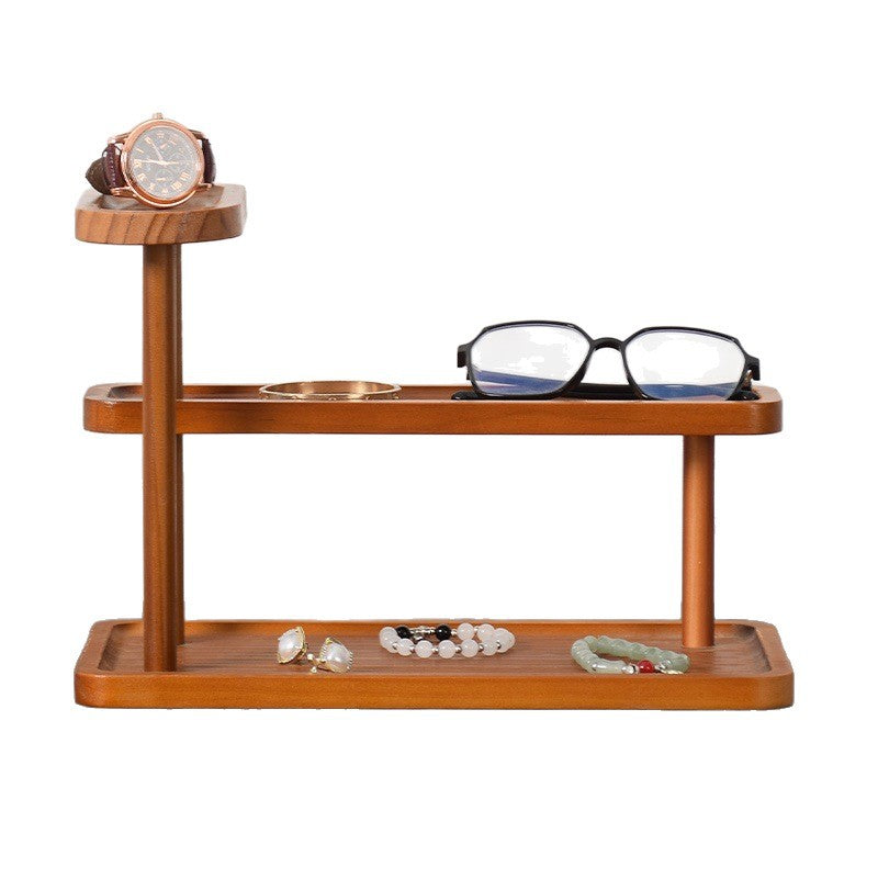 Japanese Style 3-Tier Plastic Desktop Shelf - Freestanding Multi-Functional Storage Organizer with Sturdy 3-Tier Shelves, Japanese-Inspired Design for Bathroom, Vanity, Desk - No Metal Parts, Space-Saving Shelf for Cosmetics,, Figurines, Standing